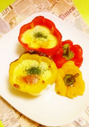 リメイク♪ミートソースでパプリカグラタン-レシピのメイン写真