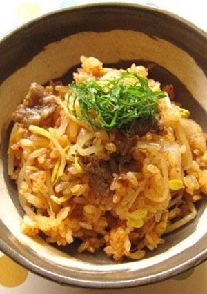キムチと豆もやしの炊き込みご飯-レシピのメイン写真