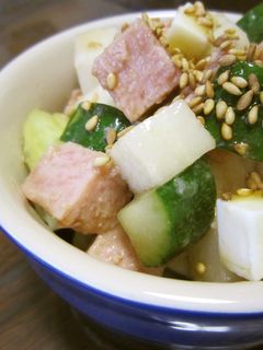 スパムでコロコロサラダ♪-レシピのメイン写真