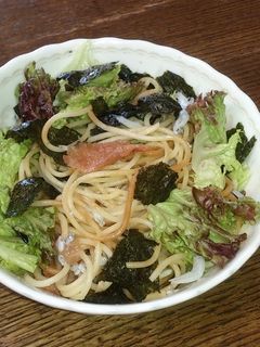 梅しらすのバターしょうゆパスタ-レシピのメイン写真