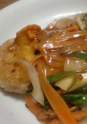 かれいの甘酢野菜あんかけ-レシピのメイン写真