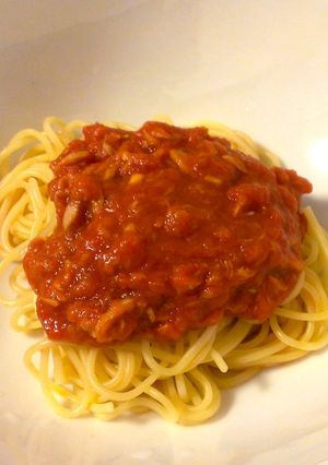 ツナと隠し味のトマトソースパスタ-レシピのメイン写真