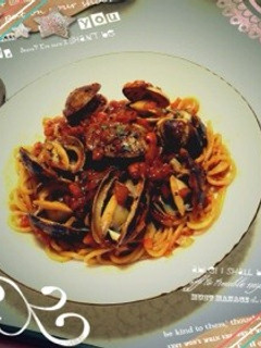 超簡単‼♡あさりのトマトパスタ♡-レシピのメイン写真