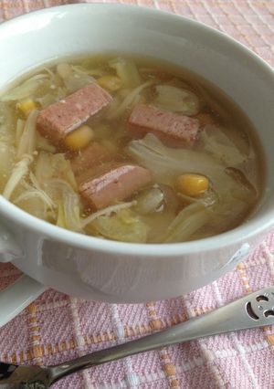 スパムでほっこりコンソメスープ☆-レシピのメイン写真