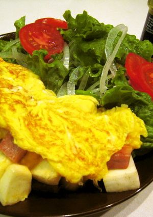 スパムとはんぺんのオムレツ-レシピのメイン写真