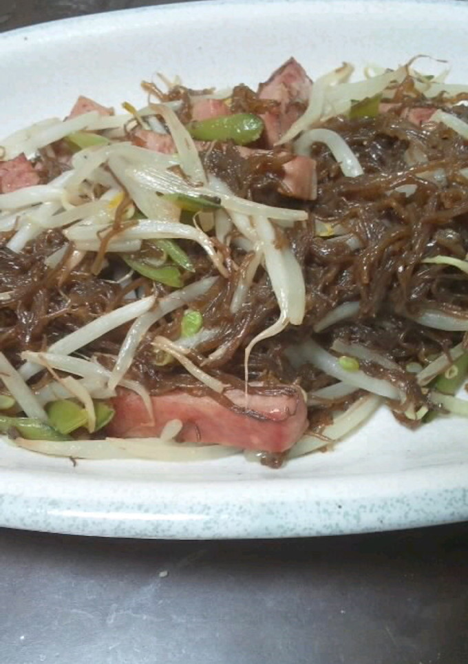 ちゃちゃっと☆スパムともずくのモヤシ炒め-レシピのメイン写真