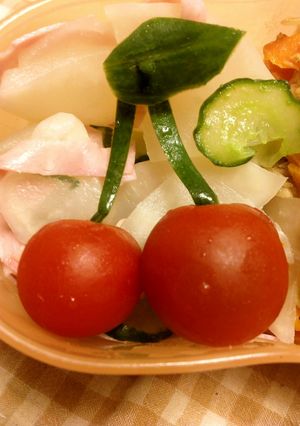 お弁当に♪簡単！ミニトマトのさくらんぼ♡-レシピのメイン写真