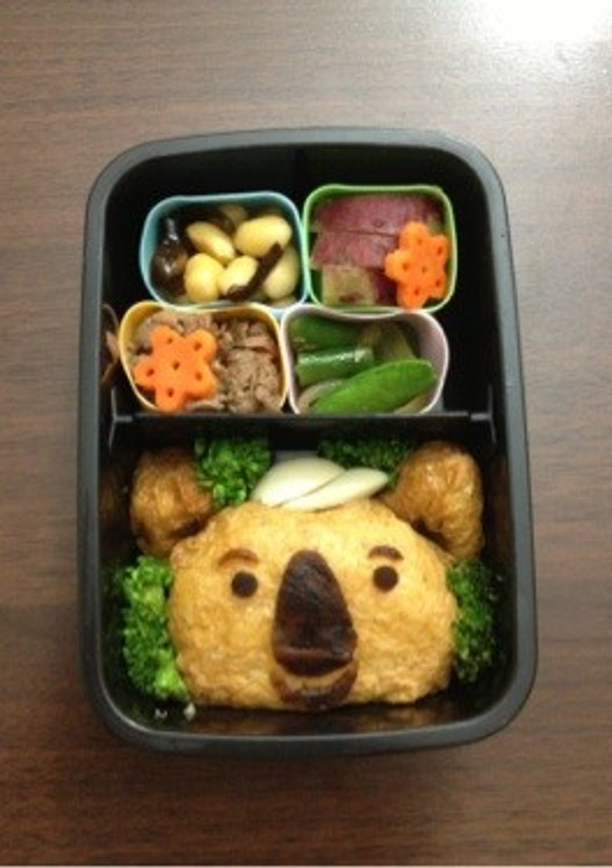 キャラ弁 お稲荷さんでコアラのマーチ-レシピのメイン写真