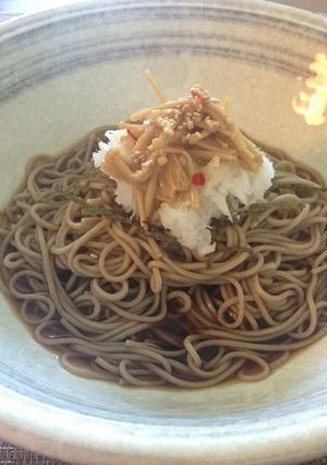 手作りなめ茸おろし蕎麦-レシピのメイン写真