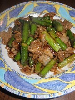 アスパラと豚肉の中華炒め-レシピのメイン写真