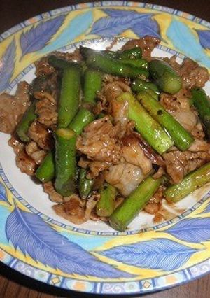 アスパラと豚肉の中華炒め-レシピのメイン写真