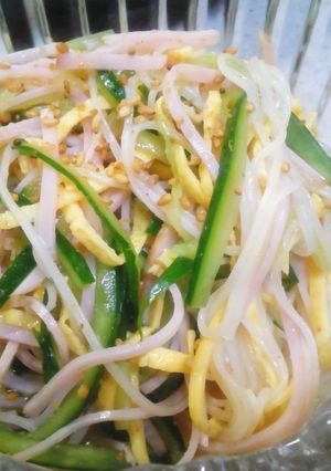 簡単♪そうめんの酢の物☆ﾊﾑ玉子ｷｭｳﾘ-レシピのメイン写真
