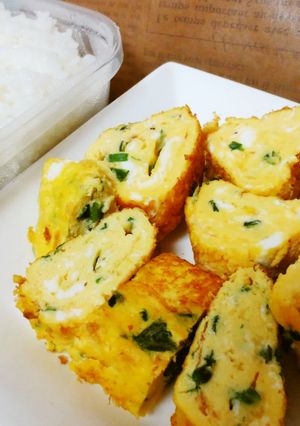 お弁当に☆クリチ入り卵焼き-レシピのメイン写真