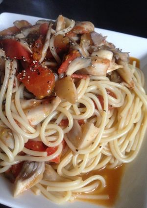 トマトと舞茸のパスタ-レシピのメイン写真