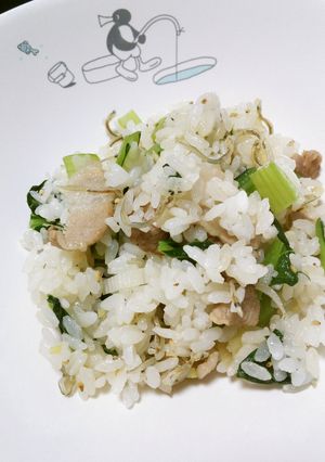 *小松菜とじゃこのチャーハン*-レシピのメイン写真