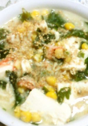 豆腐入り卵すりごま中華風塩ラーメン☆彡-レシピのメイン写真