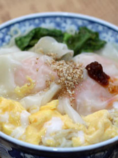 餃子の皮でワンタン麺風塩ラーメン-レシピのメイン写真