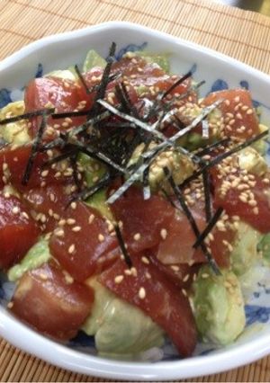 濃厚な下味でウマうま☆アボガドまぐろ丼-レシピのメイン写真