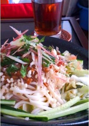 暑い日には☆納豆サラダうどん-レシピのメイン写真