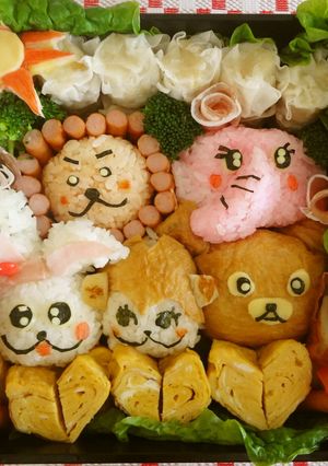 どうぶつのキャラ弁-レシピのメイン写真