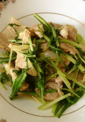 豚肉と水菜の蒸し煮-レシピのメイン写真
