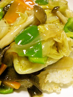 残り野菜でなんちゃって★簡単おこげ-レシピのメイン写真