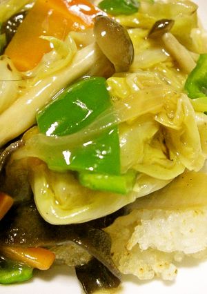 残り野菜でなんちゃって★簡単おこげ-レシピのメイン写真