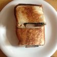 鰹タタキと海苔のホットサンド