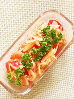 新玉ねぎとトマトの作りおきサラダ-レシピのメイン写真