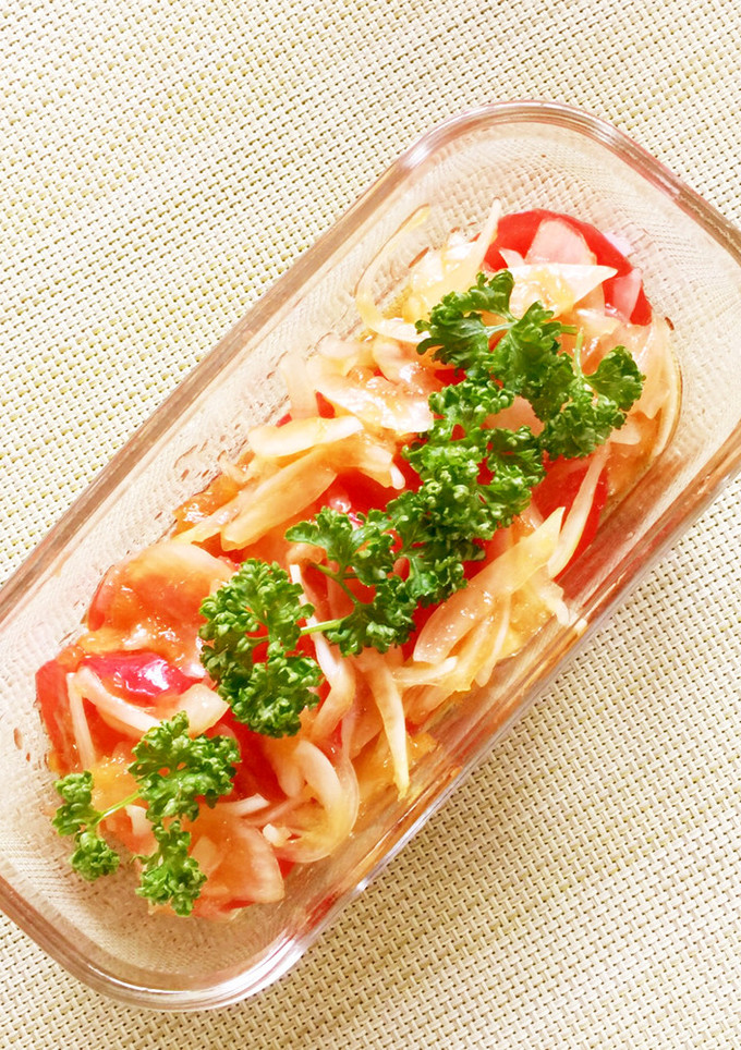 新玉ねぎとトマトの作りおきサラダ-レシピのメイン写真