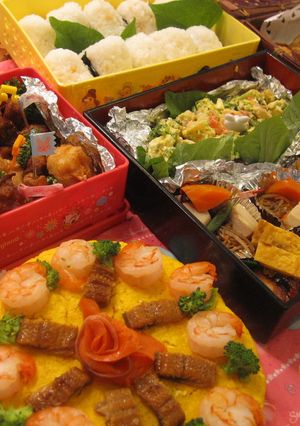 運動会おもてなしお弁当　デコ寿司-レシピのメイン写真