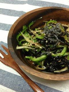 ご飯がすすむピーマン&ミョウガ塩昆布和え-レシピのメイン写真