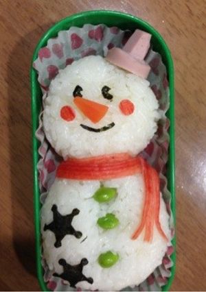 雪ダルマのお弁当-レシピのメイン写真