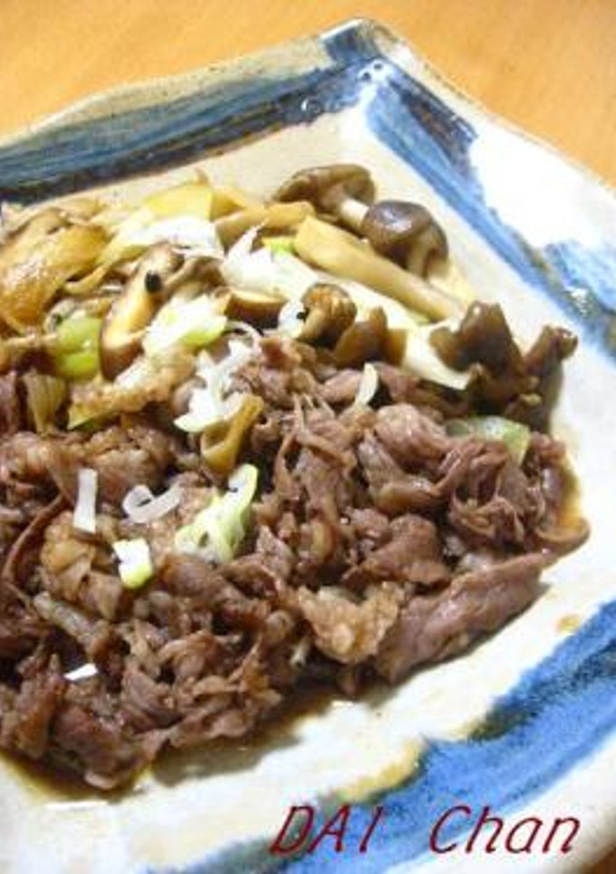 お肉と野菜ですき焼き風～(^～^♪-レシピのメイン写真