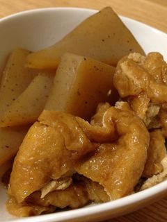 こんにゃくと油揚げの煮物-レシピのメイン写真