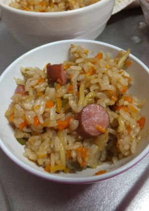 簡単!炊飯器でそば飯-レシピのメイン写真