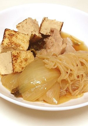 お鍋で煮込むだけ!簡単すき焼き風煮物-レシピのメイン写真