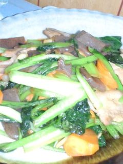 豚肉とコンニャクの野菜炒め-レシピのメイン写真