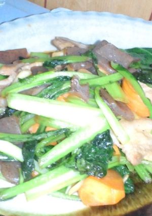 豚肉とコンニャクの野菜炒め-レシピのメイン写真