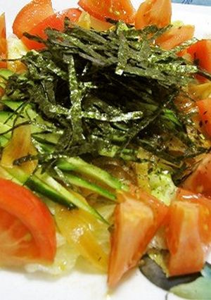ポン酢漬け玉ねぎサラダ☆海苔必須-レシピのメイン写真