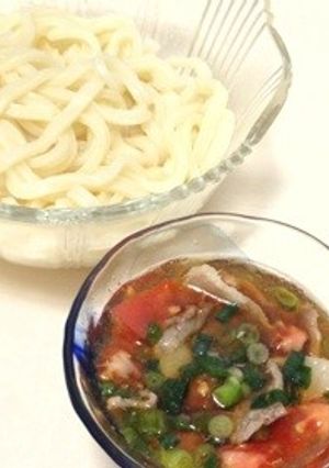 肉トマトのうどん用つけつゆ♡-レシピのメイン写真