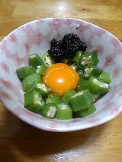 オクラの月見海苔佃煮和え-レシピのメイン写真
