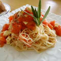 A picture of 我が家の冷製カペリーニ.