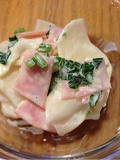 簡単あともう一品☆かぶとハムのサラダ-レシピのメイン写真