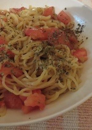 簡単！トマトとバジルの洋風冷やし中華♪-レシピのメイン写真