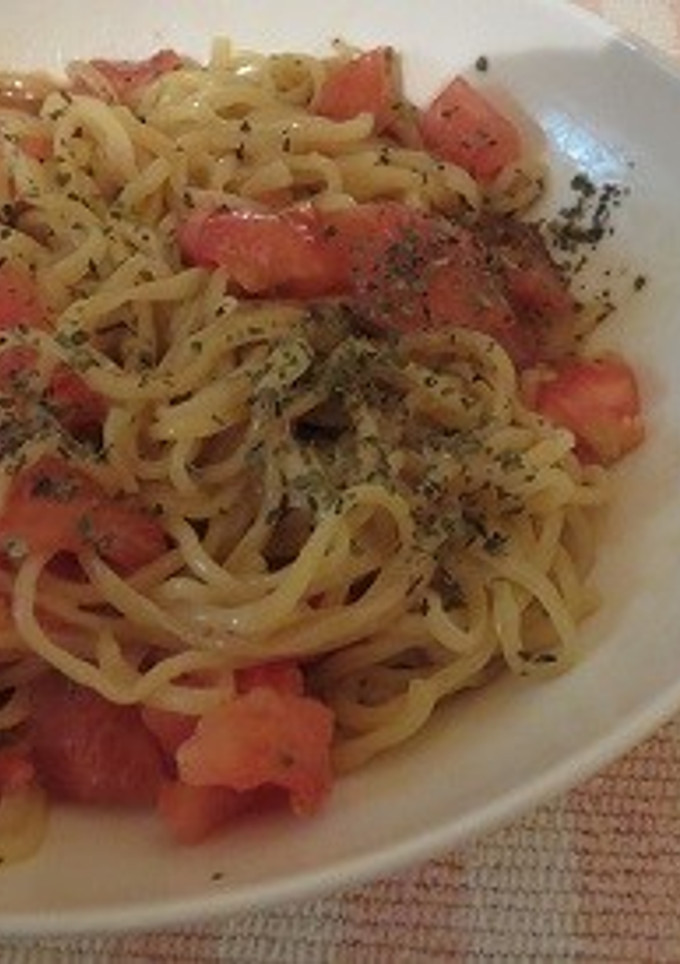 簡単！トマトとバジルの洋風冷やし中華♪-レシピのメイン写真