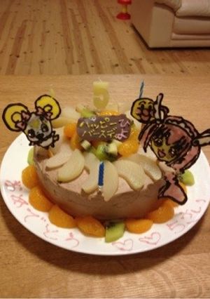 キャラクターケーキ♡チョコペンで-レシピのメイン写真
