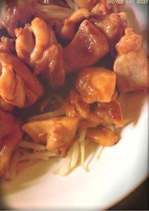 シャキシャキもやしと鶏ももの照り焼き♡-レシピのメイン写真
