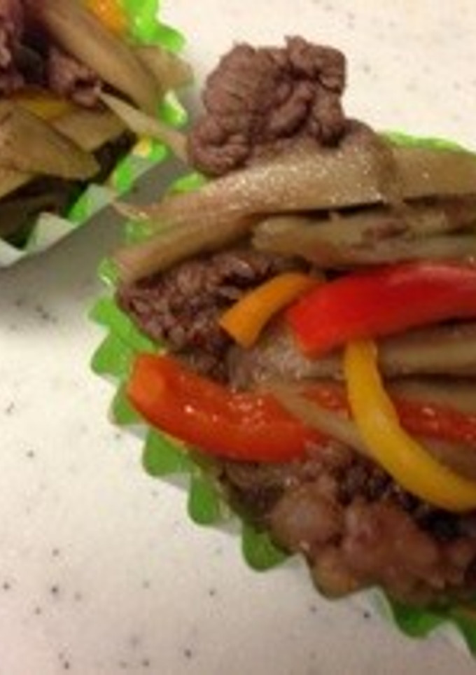 ☆お弁当に☆牛細切れと牛蒡の炒め煮-レシピのメイン写真