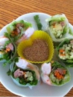 salad rolls (生春巻き)-レシピのメイン写真